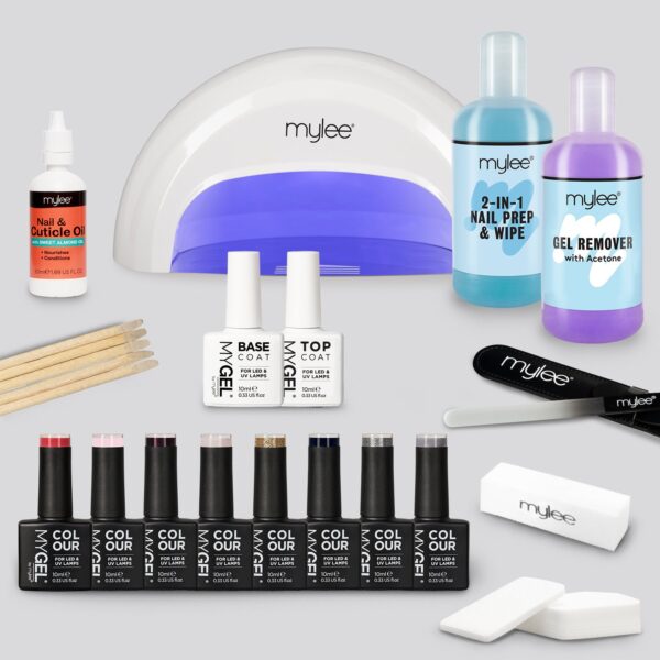 Mylee The Full Works Complete Gel Nail Polish Kit (White) - City Slicker (Worth £188)