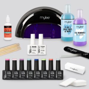 Mylee The Full Works Complete Gel Polish Kit (Black) - Sunseeker (Worth £188)