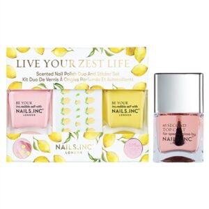 Nails.INC Live Your Zest Life Nail Polish and Top Coat Set