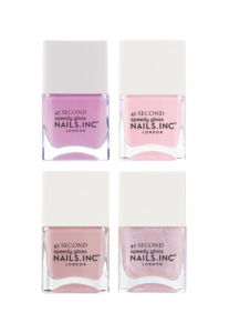 Nails.INC Powdered Pink 4-Piece Quick Drying Nail Polish Set