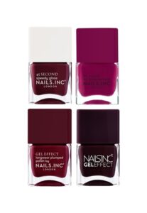 Nails.INC Best of Burgundy 4-Piece Nail Polish Set