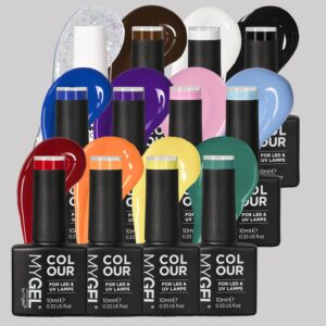 Mylee Pride LED/UV Gel Nail Polish Collection - Long Lasting At Home Manicure/Pedicure, High Gloss And Chip Free Wear Nail Varnish