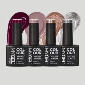 Mylee Quad Goals LED/UV Gel Nail Polish Quad - 4x10ml - Long Lasting At Home Manicure/Pedicure, High Gloss And Chip Free Wear Nail Varnish