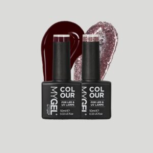 Mylee Sugar & Spice Polish LED/UV Gel Nail Polish Duo - 2x10ml - Long Lasting At Home Manicure/Pedicure, High Gloss And Chip Free Wear Nail Varnish