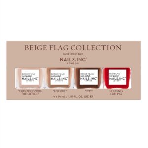 Nails.INC Beige Flag 4-Piece Nail Polish Set