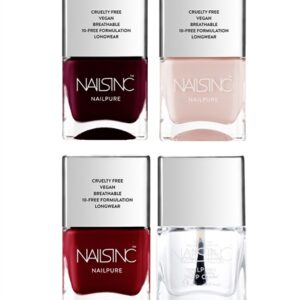 Nails.INC Cherry Cola NailPure 4-Piece Nail Polish Set