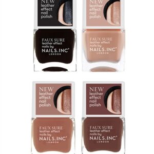 Nails.INC Faux Sure 4-Piece Leather-Effect Nail Polish Set