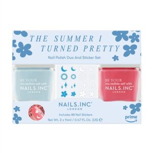 Nails.INC Nails.INC x The Summer I Turned Pretty Nail Polish Duo And Sticker Set