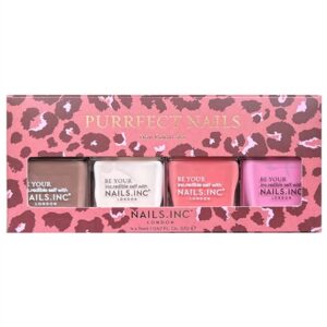 Nails.INC Purrfect Nails 4-Piece Nail Polish Set