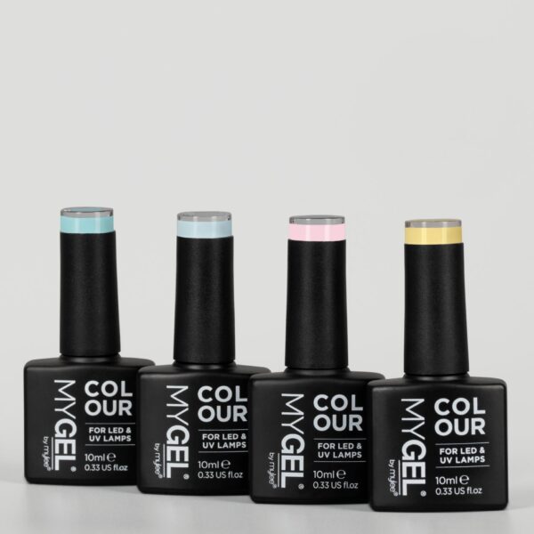 Mylee Paint It Pastel LED/UV Gel Nail Polish Quad - 4x10ml - Long Lasting At Home Manicure/Pedicure, High Gloss And Chip Free Wear Nail Varnish